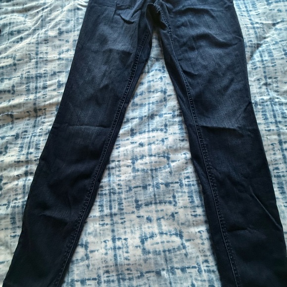 Indigo Blue Jeggings with Knee Patches - Picture 5 of 15